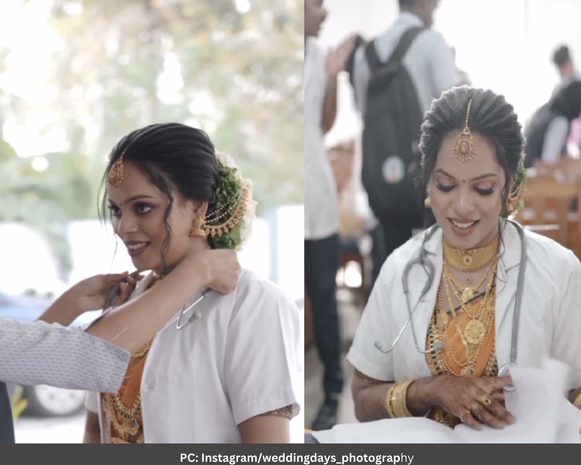 Photo: Bride in exam